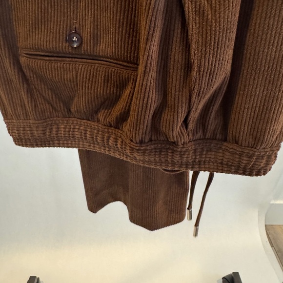 Brown Corduroy Custom Made Men's Suit w/ Pants - Picture 9 of 10
